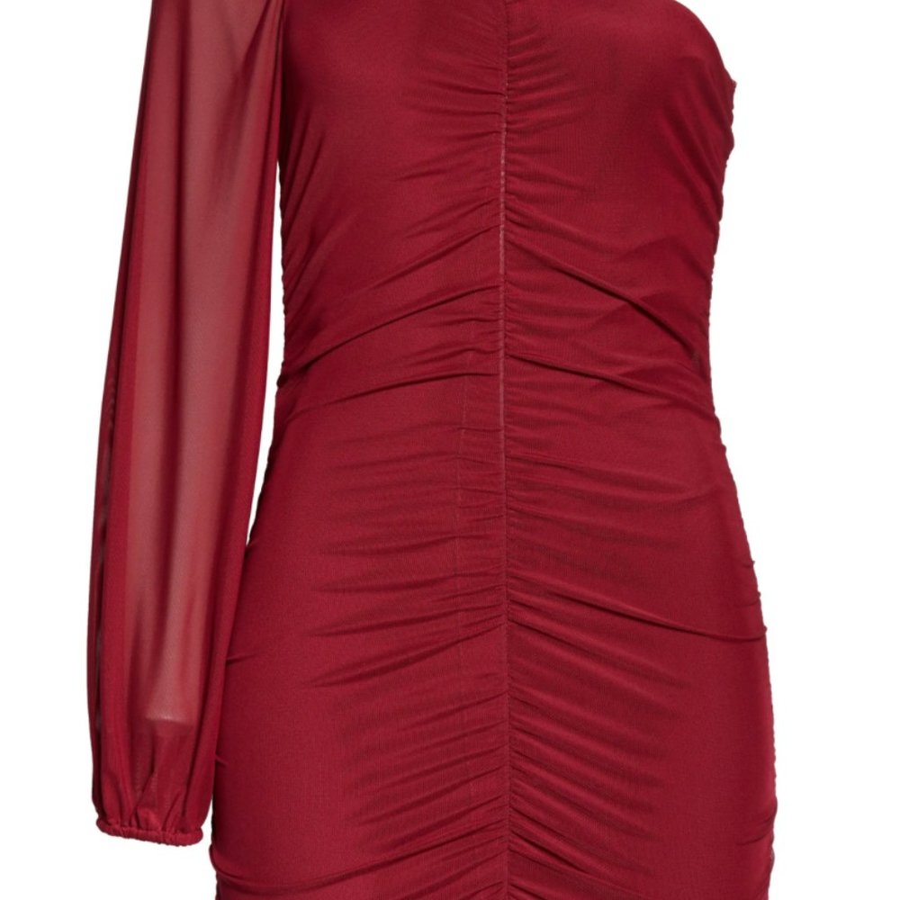 Chelsea28 One Shoulder Ruched Dress NWOT